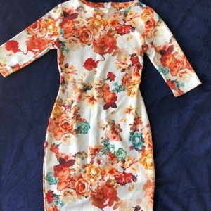 Flower pattern Shift Dress